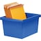 Storex Storage Bin, Plastic, Assorted, 7.9 in H, 11.3 in W, 13.6 in L STX61514U06C - alternate 4